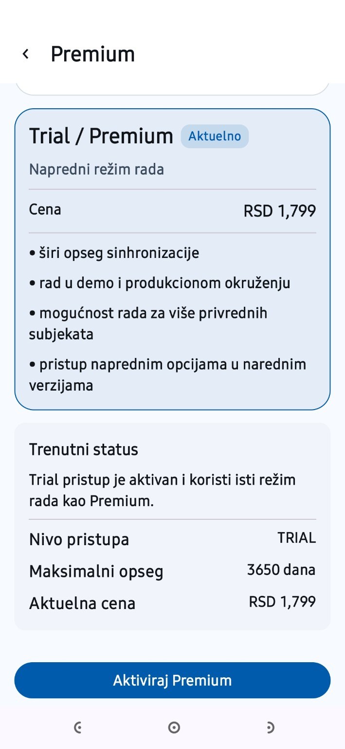 Premium status